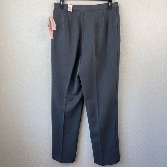 NWT Dress Barn Gray Slack Pants Size 8 - Picture 4 of 7